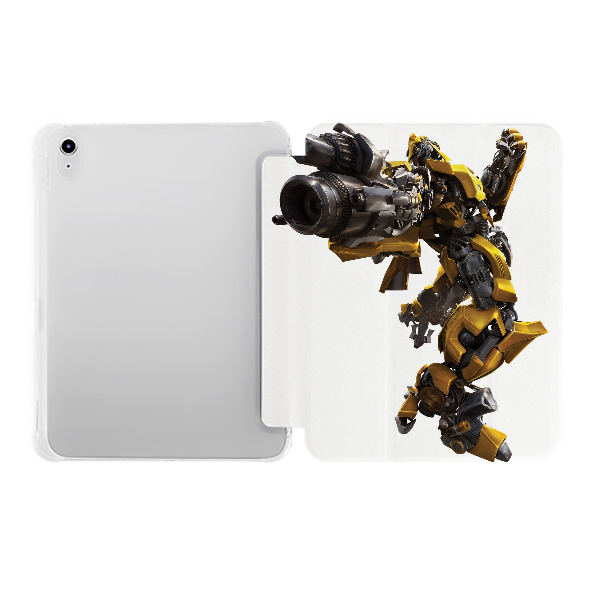 （画像用） Transformers トランスフォーマー IPad ケース ペン収納付き 三つ折りスタンド PUレザー×シリコン 対応機種9.5/10.5/10.9インチ